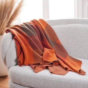 Safavieh Harvest Throw 100% Cotton (50” x 60”) NWT